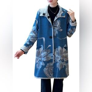 Winding River Royal Blue / White Reversible Coat – Lotus Collection